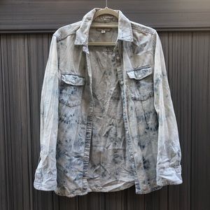Acid Wash Button Down